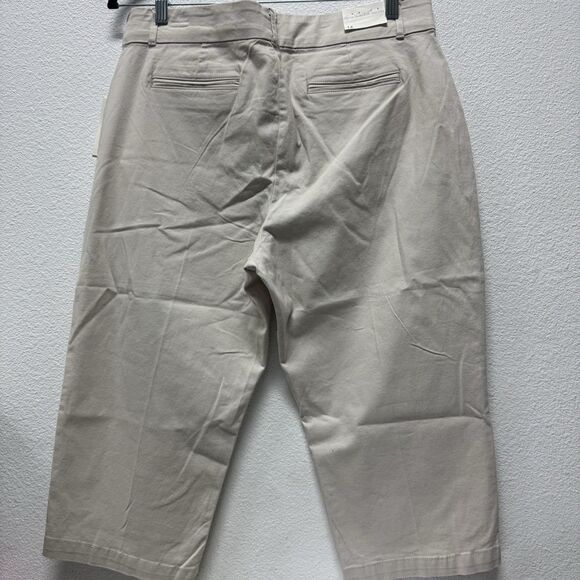 Gloria Vanderbilt Womens Khaki Unlimited Capris 14 Charlene - Picture 4 of 8